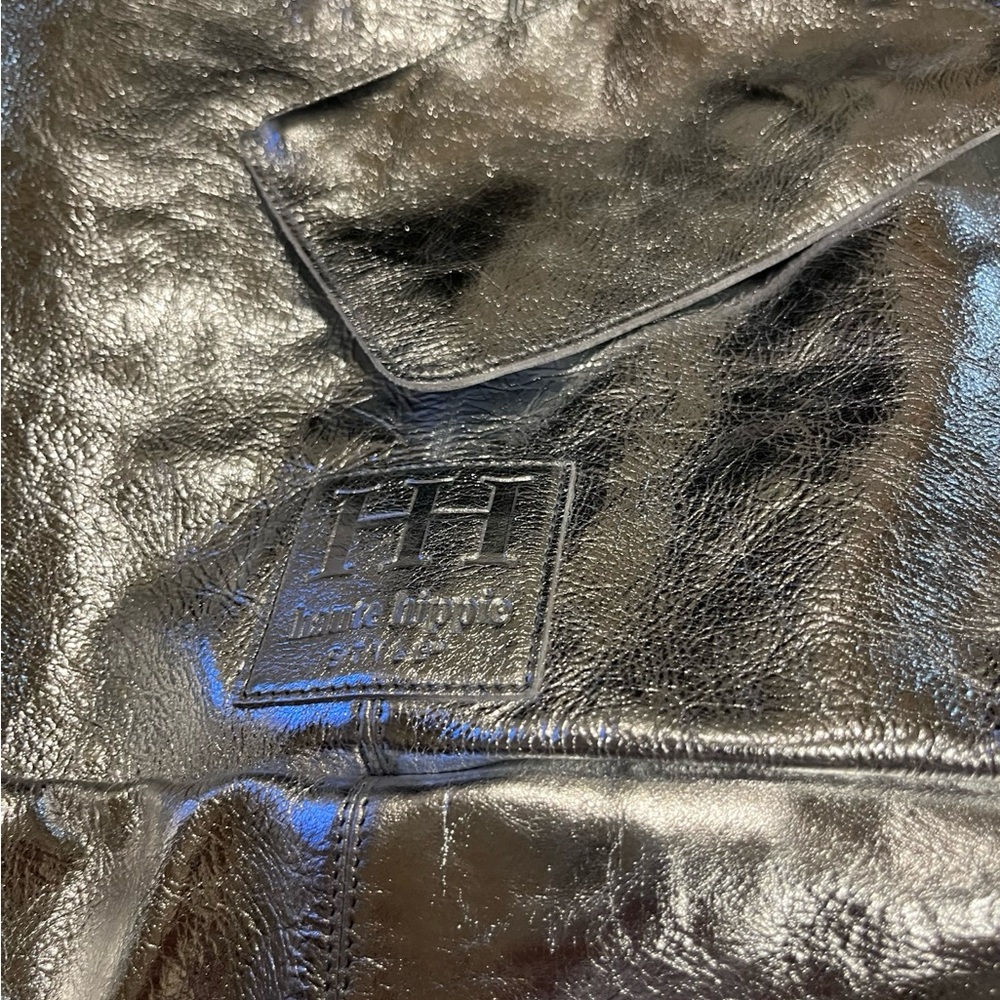 Silver Haute Hippie Hobo Bag -  Leather Festival Hobo Bag w/ Matching Mini Bag - Picture 2 of 3